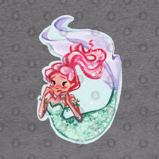 Strawberry Hair Mermaid by Maxineart